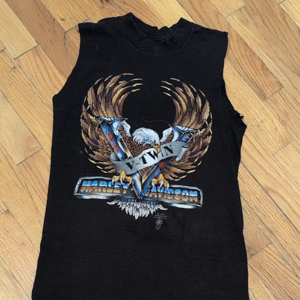 Vintage Harley-Davidson Black Graphic Tank Top